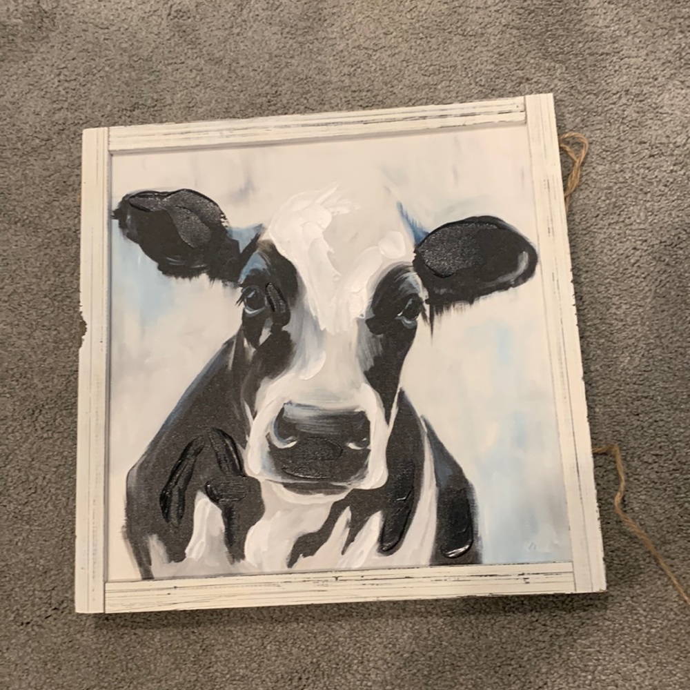 Cow Painting Art Piece